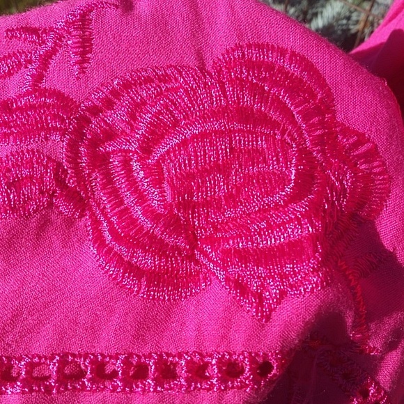 Embroidered Elastic Stretch Waist Skirt / Dress, One Size Fits Most - Picture 8 of 12